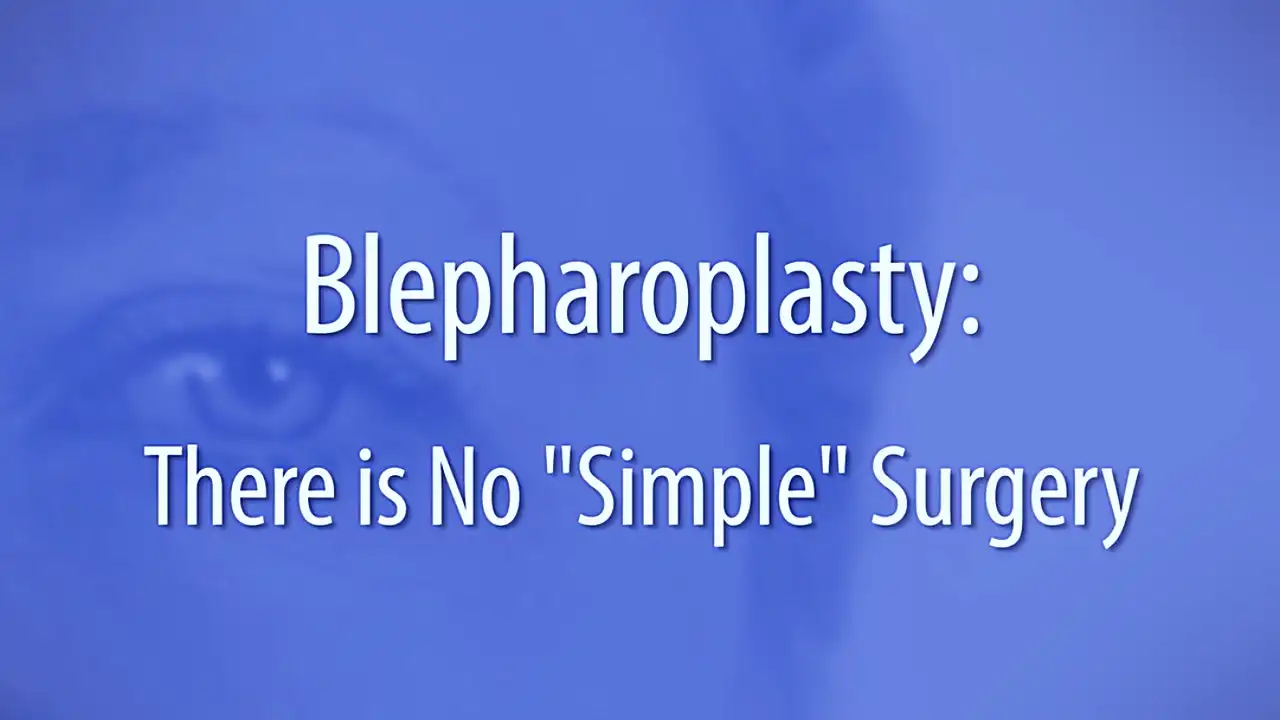 Blepharoplasty - There is no "simple' Surgery - Video by Dr. Peter B. Fodor